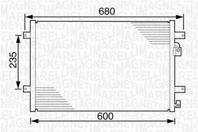 MAGNETI MARELLI 350203239000 -  Конденсатор, кондиционер
